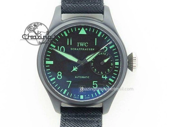 MIROTIME 0504 Big Pilot IW329701 M+F 1:1 Best Edition Black Dial on Brown Leather Strap MY RelaxedFit 7005